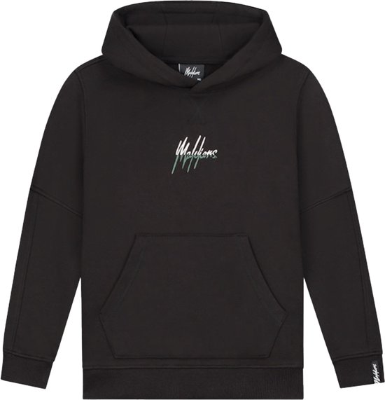 Jongens hoodie Split essentials - Zwart / Donker groen