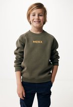 Basic Crew Neck Sweater With Raglan Sleeves Jongens - Olijf - Maat 146-152