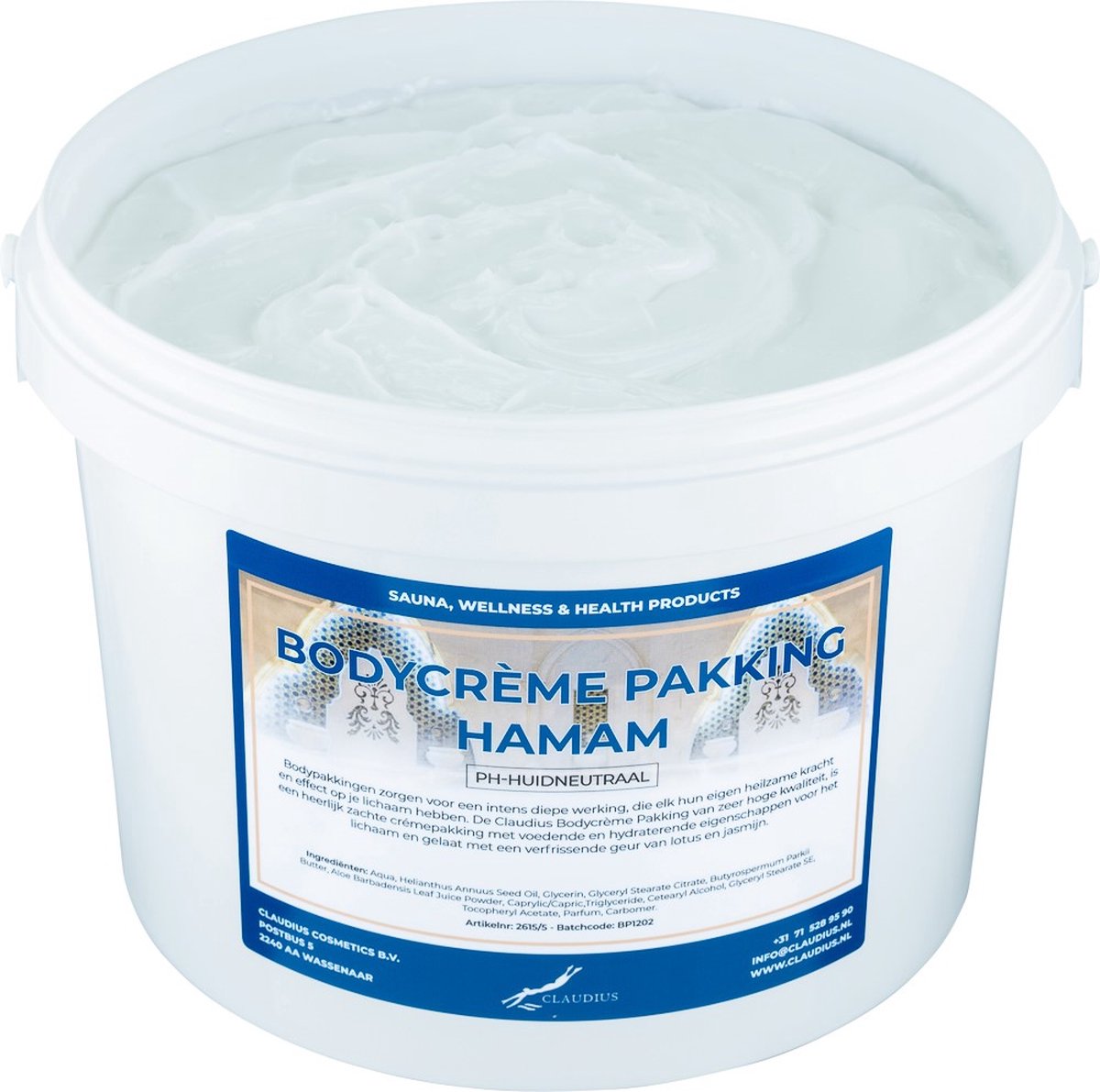 Goedkoopste Bodycrème Pakking Hamam - 2,5 liter