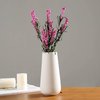 Vaas wit, keramische vaas voor pampasgras, ideaal voor het bewaren van droge bloemen en verse bloemen, bloemenvaas decoratie woonkamer, slaapkamer