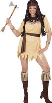 Widmann - Indiaan Kostuum - Indiaanse Paradisia - Vrouw - Bruin, Wit / Beige - Large - Carnavalskleding - Verkleedkleding