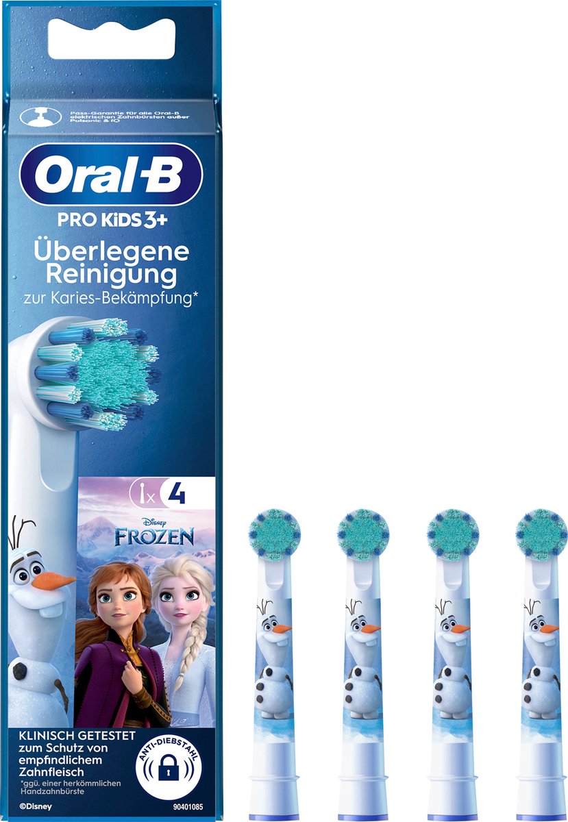 Bol.com Oral-B - Kinder Frozen PRO Opzetborstels - Vanaf 3 Jaar - 4 Stuks aanbieding