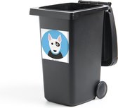 Sticker contenant Animaux portrait - Un portrait d'un bull terrier