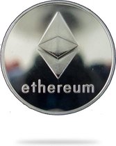 Ethereum Munt I Fysieke Ethereum Munt I Cryptotoken I Zilver