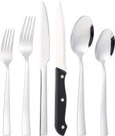 Bestek set voor 6 personen, 36-delige roestvrij stalen bestekset, bestek incl. messen, vorken, lepels/steakmessen, spiegelgepolijst, vaatwasmachinebestendig