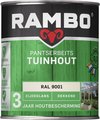 Rambo Pantserbeits Tuinhout Zijdeglans Dekkend - Gelijkmatig Vloeiend - RAL 9001 - 0.75L
