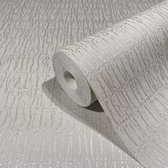 Kumano - Teardrops - Luxe Behang - Vliesbehang - Wallpaper - Beige/Grijs - 0,53 x 10,05 M.