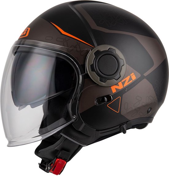 Nzi Ringway Duo Jet Helm Zwart M