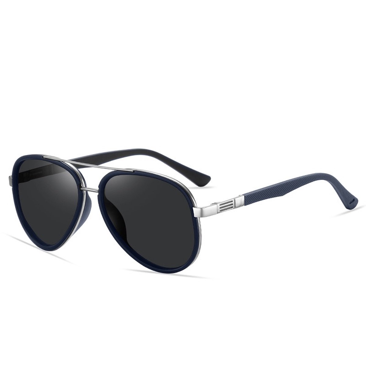 BUGOLINI® Feliks – Designer Zonnebril Voor Heren – Gepolariseerd – UV400 – Silver Blue