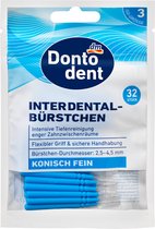 Dontodent ragers blauw 0,6 mm ISO 3, 32 St