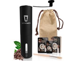 Leonomics Koffiemolen Handmatig - Bonenmaler voor Koffiebonen - Gemalen Koffie voor Percolator en French Press