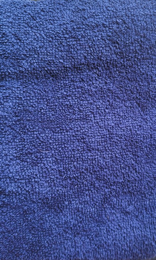 Kussenbeschermer Tuinstoelhoes 60x130 cm - Donkerblauwe badstof handdoek voor tuinstoel - blauwe tuinstoelhanddoek - stoelhoes