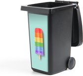Container sticker Regenboog ijsje - 38x80 cm - Kliko sticker