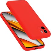 Cadorabo Hoesje geschikt voor Xiaomi RedMi A1 in LIQUID ROOD - Beschermhoes gemaakt van flexibel TPU silicone Case Cover