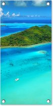 Tuinposter De Bora Bora eilanden - 30x60 cm - Tuindoek - Buitenposter