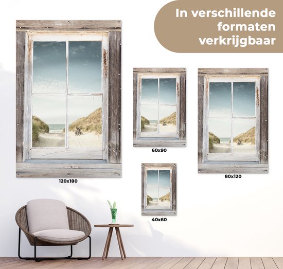 Affiche de jardin See-through - Plage - Vélo - 40x60 cm