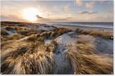 Muurdecoratie Strand - Zee - Scheveningen - Nederland - 180x120 cm - Tuinposter - Tuindoek - Buitenposter
