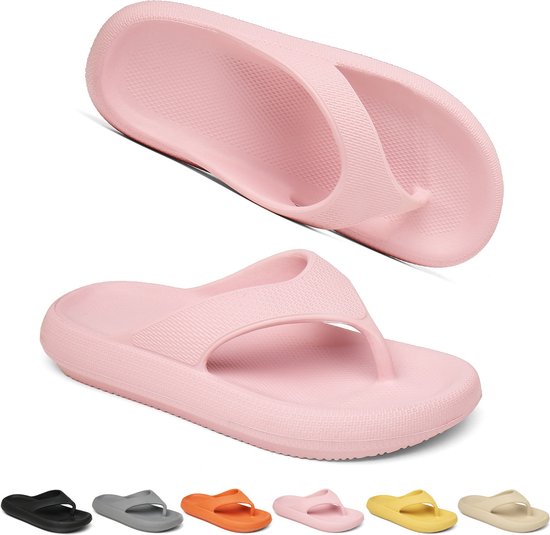 Geweo-Badslipppers- Slippers Homme/Femme-Tongs Eté Tongs-Rose-Taille 39/40