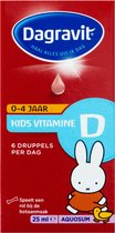 3x Dagravit Vitamine D Aquosum Druppels Kids 25 ml