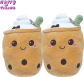 Happy Trendz® 2 stuks pluche bubble tea boba plushe knuffel 25 cm cute-sweet-kawaii-musthave-knuffels cadeau pakket