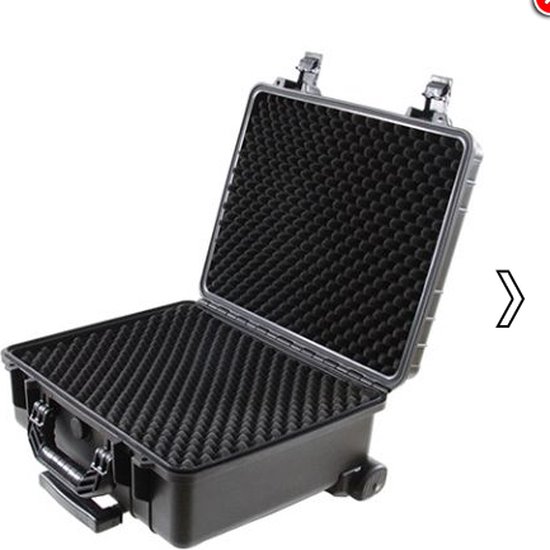 Max koffer, luchtdicht, met trolley, schuimrubber Max koffer, luchtdicht, met trolley, schuimrubber