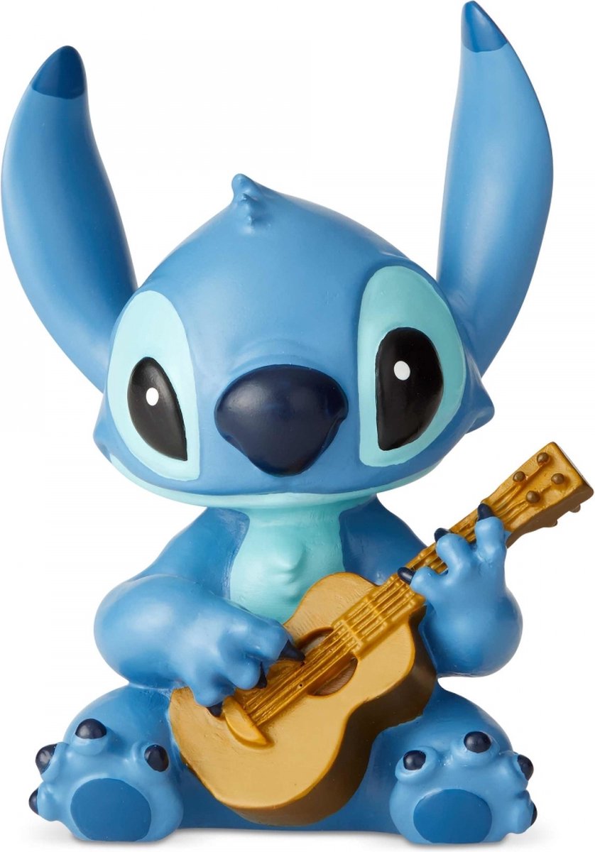 Disney Showcase - Beeldje Stitch with Guitar - 6 cm - Ukelele - Stitch