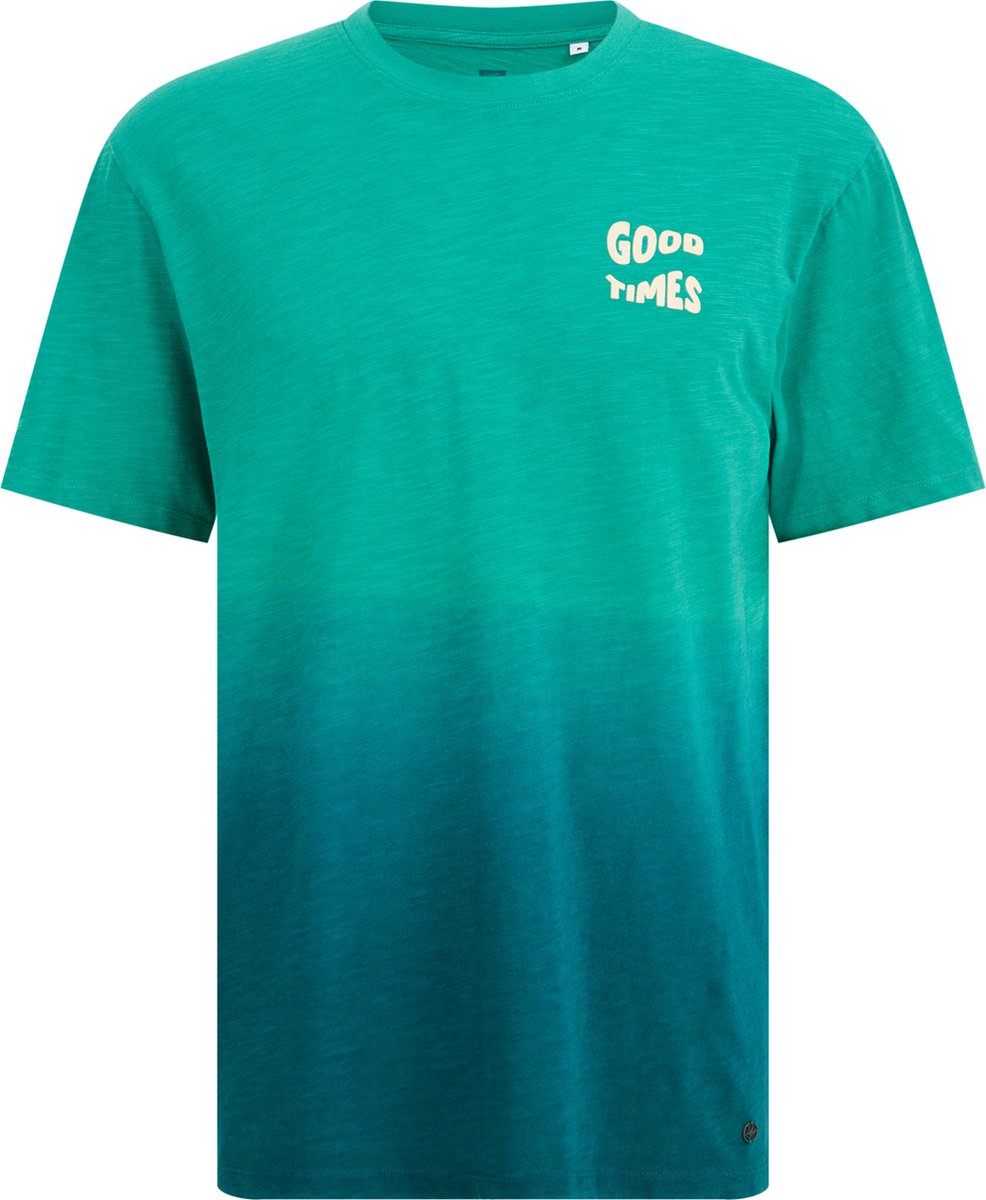 WE Fashion Heren tiedye Tshirt met opdruk