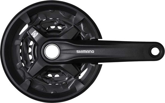 Crankstel 3 x 9 speed Shimano MTB/Trekking FC-MT210 175/40-30-22 Hollowtech 2 - zwart