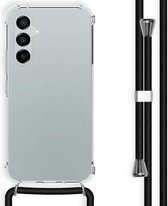 Shieldcase Schokbestendig hoesje met koord geschikt voor Samsung Galaxy A54 transparant - doorzichtige case met koord voor geschikt voor Samsung Galaxy A54