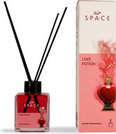 Air Space - Parfum - Geurstokjes - Huisgeur - Huisparfum - Love Potion - Vierkant - 100ml