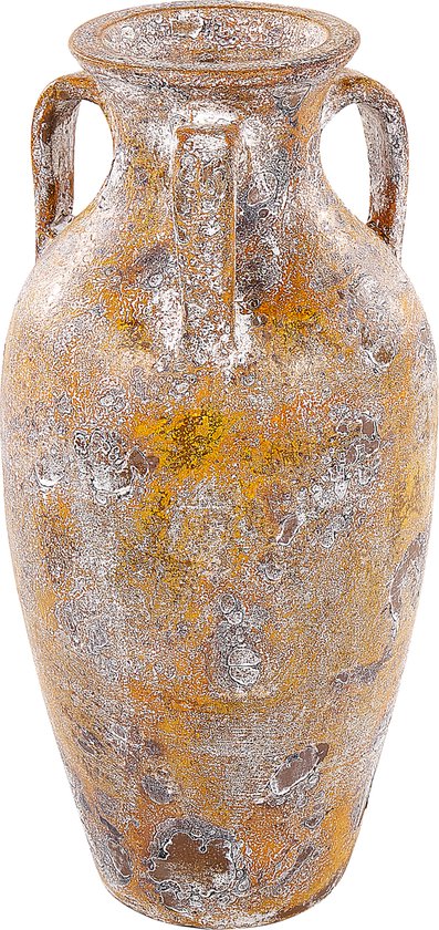 Beliani FERAJ - Vase décoratif - Multicolore - Terre cuite