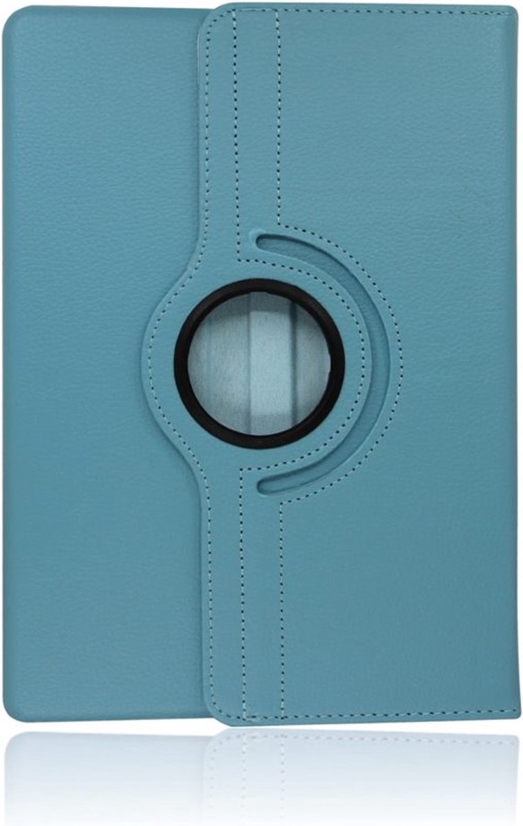 Apple iPad 10.2 2019/2020 inch 360° Draaibare Wallet case /flipcase stand/ hardcover achterzijde/ kleur Lichtblauw