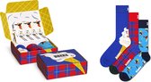 Happy Socks P000333 Set cadeau de 3 chaussettes de ski alpin - taille 36-40