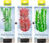 Tetra - Decoart - Plantastics - Aquariumplanten - Aquarium - Anacharis + Red Foxtail + Hygrophila - 29 cm - M - Set van 3 stuks