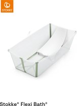 Stokke® Flexi Bath® X-Large set - Flexi Bath® XL + Newborn Support - Transparant groen