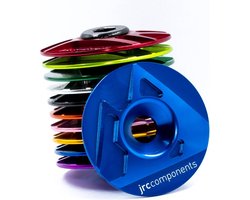 JRC-Components Ahead Stem Top Cap | Aluminium | JRC Logo Blue