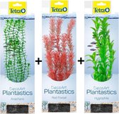 Tetra - Decoart - Plantastics - Aquariumplanten - Aquarium - Anacharis + Red Foxtail + Hygrophila - 36 cm - L - Set van 3 stuks