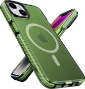 IYUPP Bumper - Geschikt voor Apple iPhone 14 Hoesje - Geschikt voor MagSafe - Armor Groen