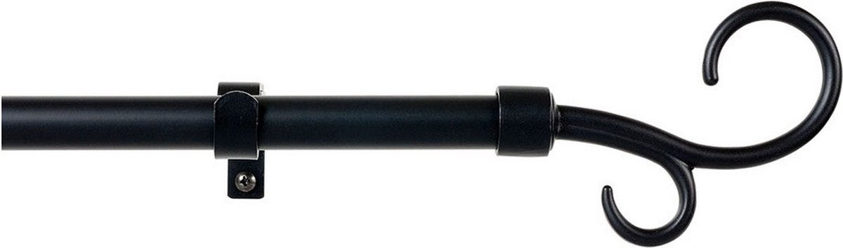Stang voor Gordijnen Stor Planet Uitschuifbaar Zwart (110 cm)