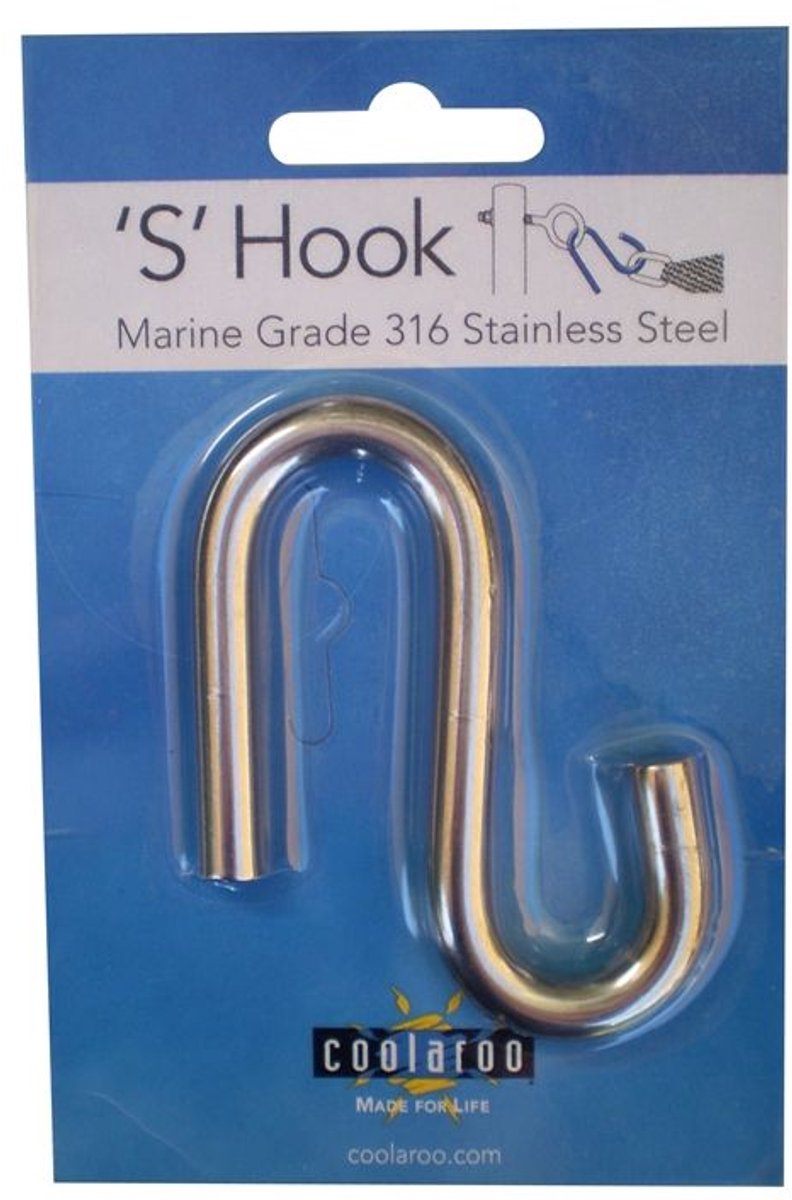5 X Coolaroo S-haak RVS-316 | 340gr/m2