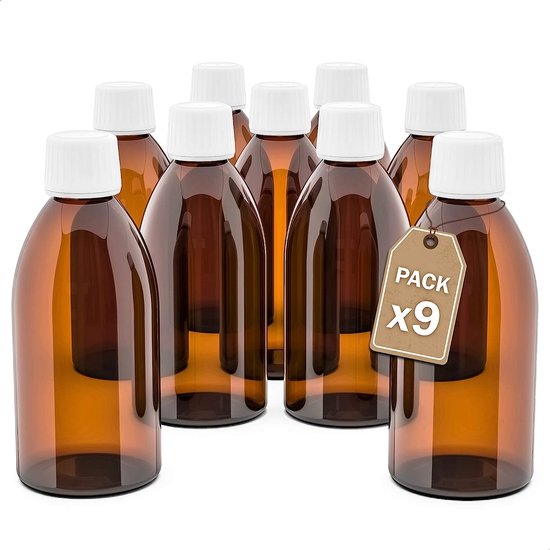 Flacon en verre 250 ml - 6 coloris au choix