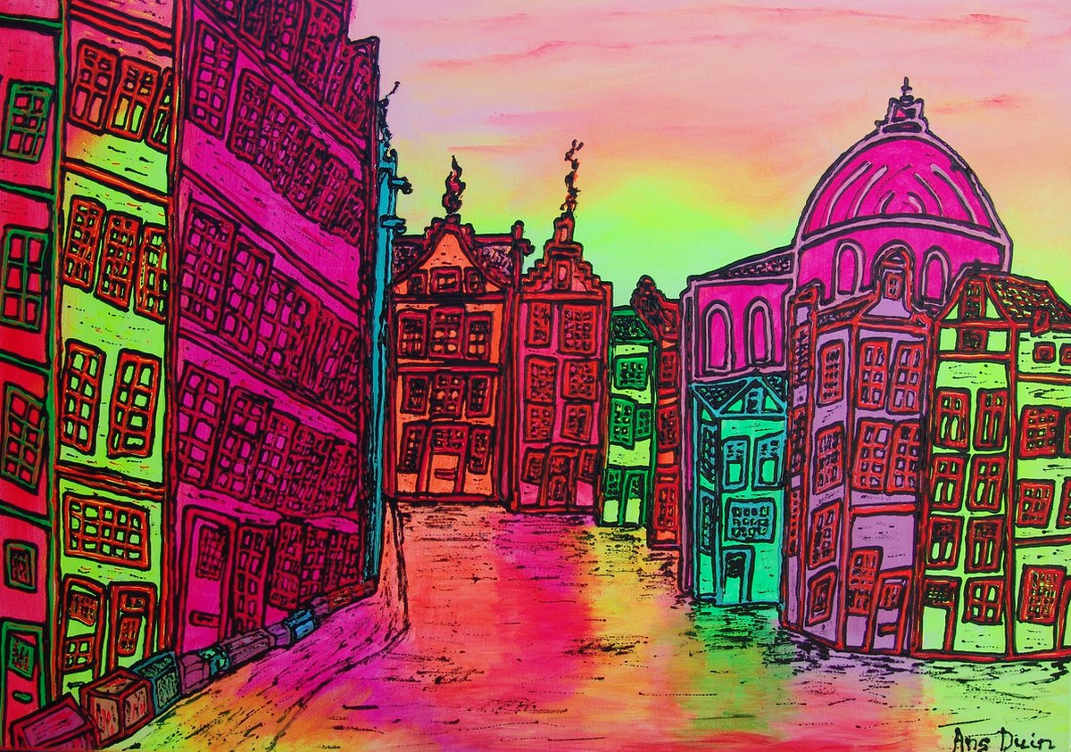 Passion For Art Amsterdam Stromarkt - Poster - 40 x 60 cm Kleur
