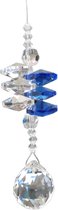 Raamhanger "Roxy" gemaakt van Asfour AAA-Quality Crystals, kleur Blauw (Raamkristal, raamhanger, raamdecoratie, fengshui, Baby shower, Kerst hanger, kerst pakket cadeau, in verschillende kleuren.