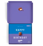 Happy Birthday - Milka Giftbox - Say it with Milka - Overheerlijke Milka pralines van melkchocolade met vulling van melkcreme - 20 pralines in cadeautjesvorm - Hét ultieme verjaardags cadeautje - Past door de brievenbus