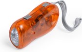 Zaklamp led oplaadbaar - Knijpkat - Dynamo - Handmatig - Camping accessoires - oranje