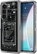 Spigen Ultra Hybrid Geschikt voor Samsung Galaxy Z Fold 5 - Back Cover - Zero One Transparant