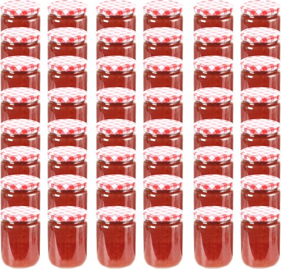 Pot bébé vidaXL 24 pcs Pots à confiture avec couvercles dorés Verre 110 ml