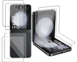2x Screenprotector geschikt voor Samsung Galaxy Z Flip 5 - Beschermglas Folie Geschikt voor Samsung Galaxy Z Flip 5