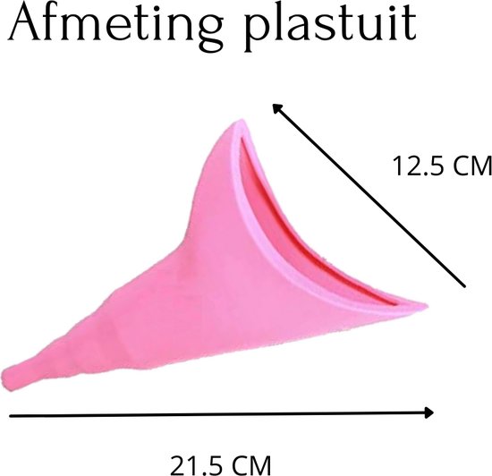 Plastuit - Plastuitje - Herbruikbaar - Verbeterd model - Urinaal - Siliconen - 2 stuks - easy