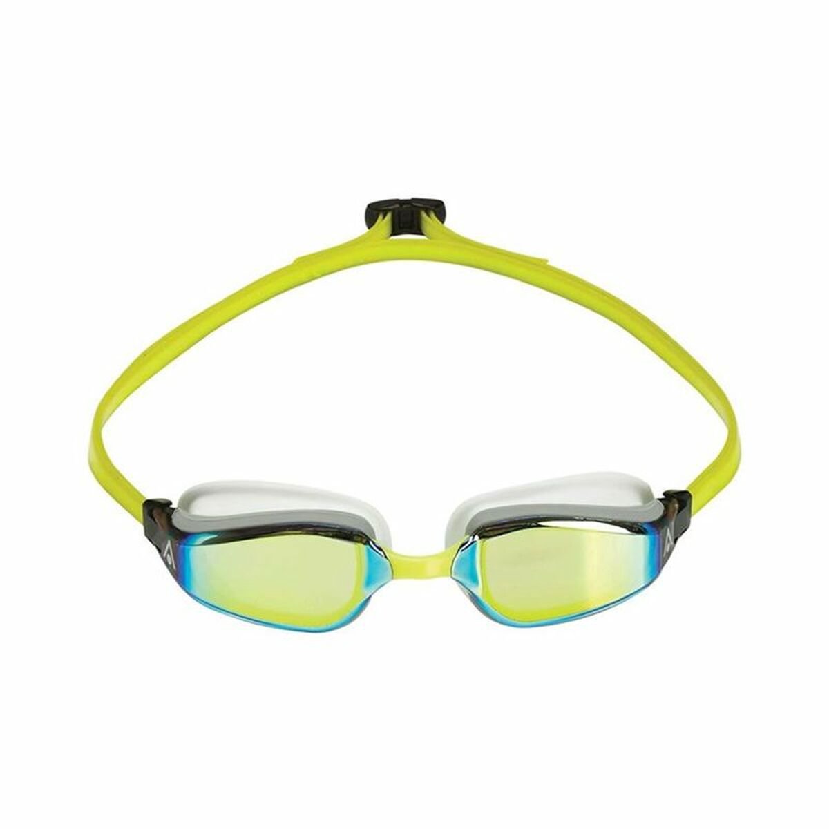 Aquasphere Fastlane - Zwembril - Volwassenen - Yellow Titanium Mirrored Lens - Wit/Geel